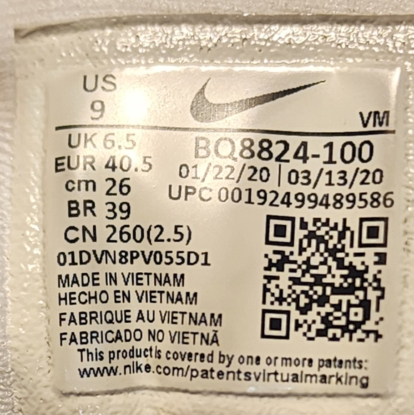 Nike Air Max Sequent 4.5 Style BQ8824-100 Black/White Sz 9 - Picture 8 of 8